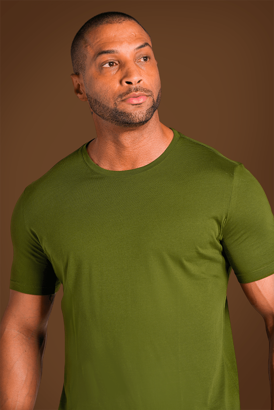 Camiseta Pima Unique Gola Careca Verde - Be_cava